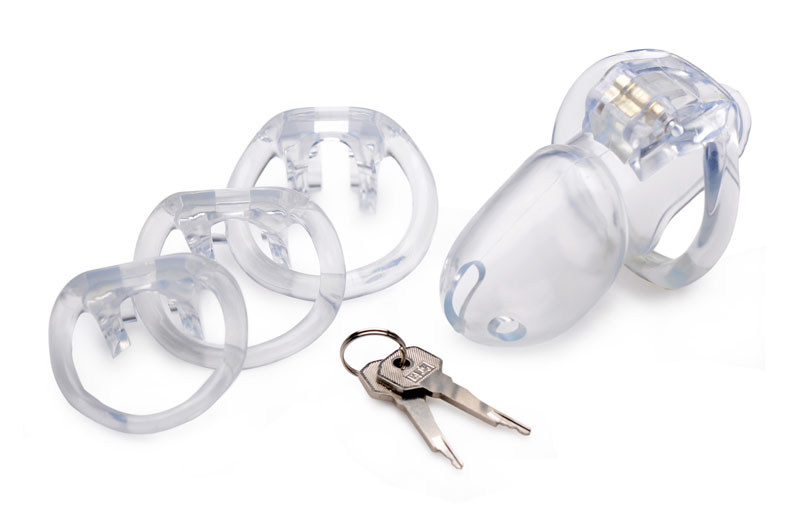 Clear Captor Chastity Cage - Large - Image 3