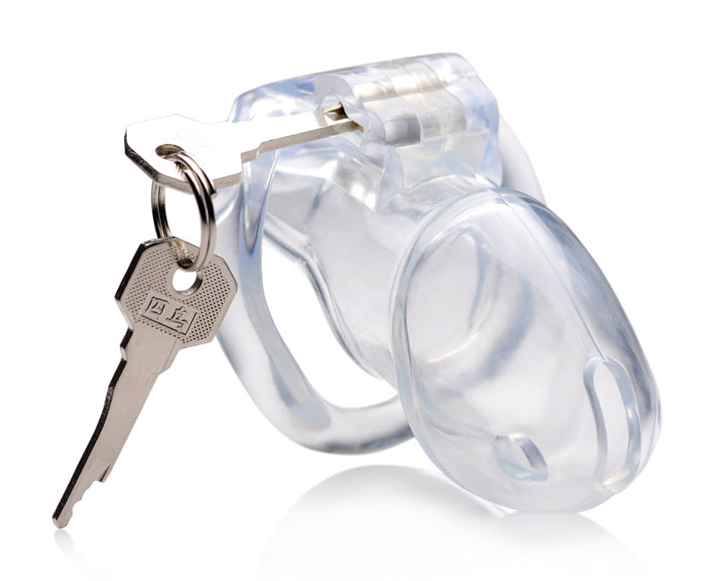 Clear Captor Chastity Cage - Medium - Image 2