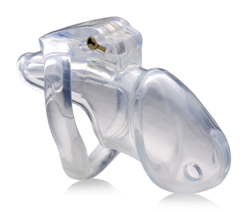 Clear Captor Chastity Cage - Medium - Image 4