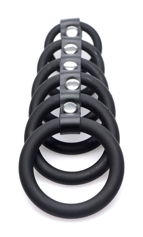 6 Ring Silicone Chastity Device - Image 4