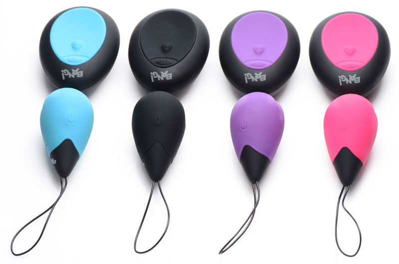10X Silicone Vibrating Egg - Black - Image 3