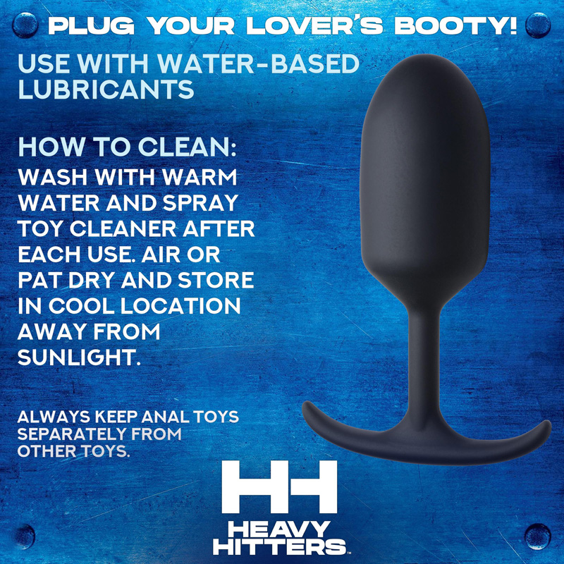 Premium Silicone Weighted Anal Plug - Medium - Image 8