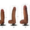 Jock Dark Bareskin Vibrating Dildo with Balls - 6 Inch