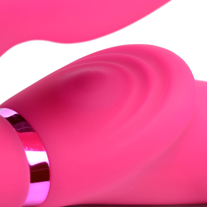 10X Remote Control Ergo-Fit G-Pulse Inflatable and Vibrating Strapless Strap-on - Pink - Image 5