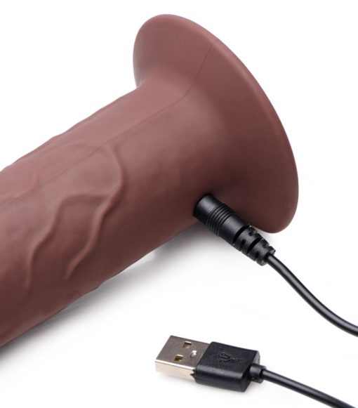 7X Remote Control Vibrating and Thumping Dildo - Dark - Image 8