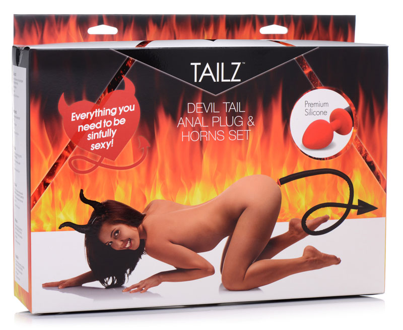Devil Tail Anal Plug and Horns Set - Image 7