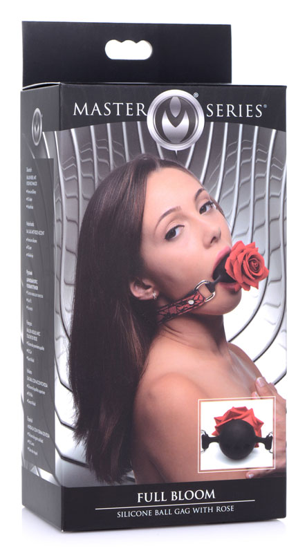 Silicone Ball Gag with Rose - Image 9