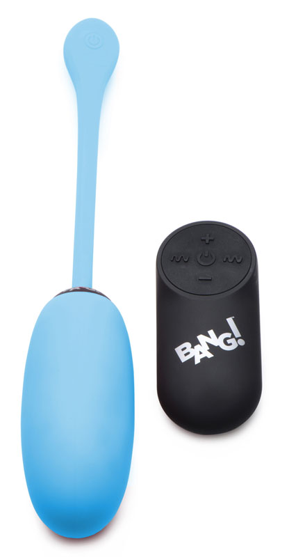 Remote Control 28X Silicone Plush Egg - Blue - Image 3