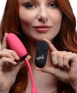 Remote Control 28X Silicone Plush Egg - Pink