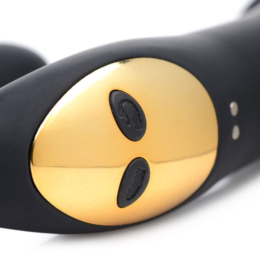 10X Pleasure Pose Come Hither Silicone Vibrator with Poseable Clit Stimulator - Image 7