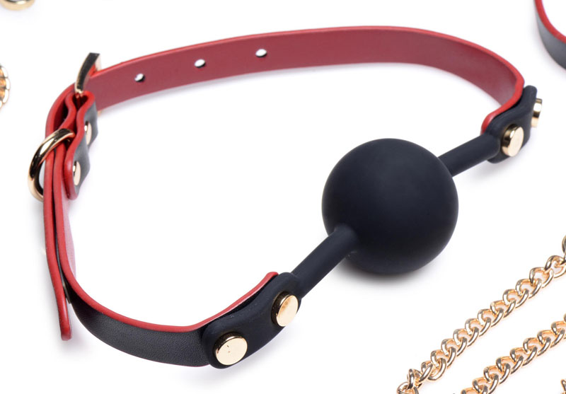 Black and Red Bow Bondage Set with Carry Case - Image 7