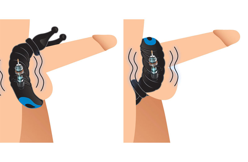 10X Cobra Dual Stimulation Silicone Cock Ring - Image 2