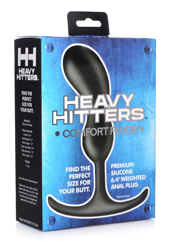 Premium Silicone Weighted Prostate Plug - Medium - Image 5