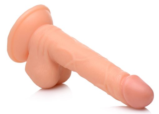 6.5 Inch Dildo with Balls - Light - Image 5