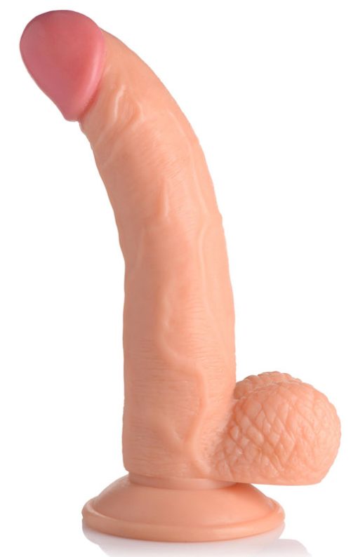 7.5 Inch Dildo with Balls - Light - Image 4