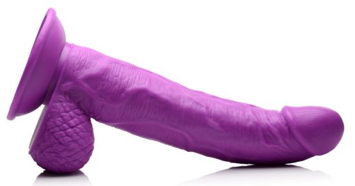 7.5 Inch Dildo with Balls - Purple - Image 6