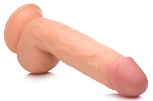 8.25 Inch Dildo with Balls - Light - Image 5