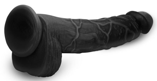 Hung Harry 11.75 Inch Dildo with Balls - Black - Image 5