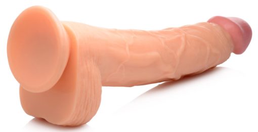 Hung Harry 11.75 Inch Dildo with Balls - Light - Image 6