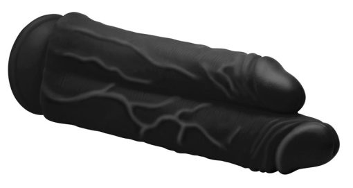 Double Stuffer 10 Inch Dildo - Black - Image 5