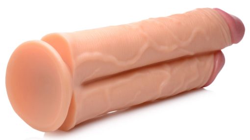 Double Stuffer 10 Inch Dildo - Light - Image 7