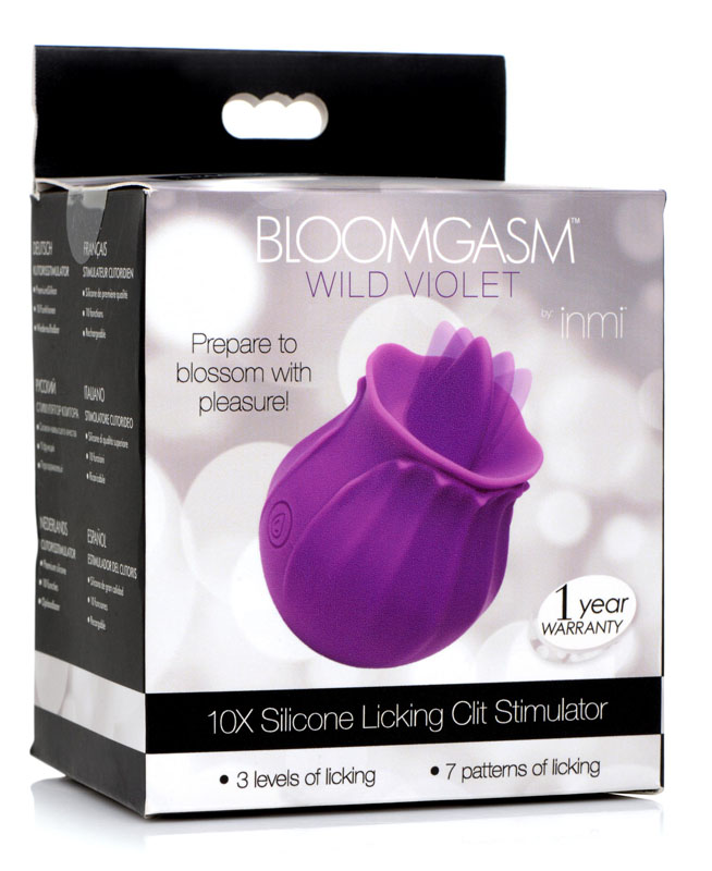 Bloomgasm Wild Violet 10X Silicone Clit Licking Stimulator - Purple - Image 8