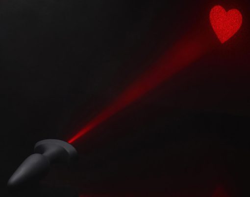 28X Laser Heart Silicone Anal Plug with Remote – Medium - Image 4