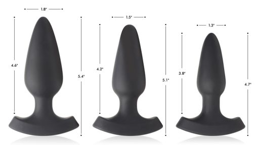 28X Laser Heart Silicone Anal Plug with Remote – Medium - Image 8