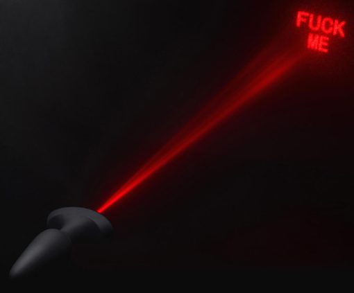 28X Laser Fuck Me Silicone Anal Plug with Remote Control - Small - Image 8