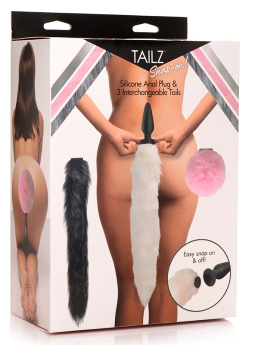 Silicone Anal Plug with 3 Interchangeable Tails - Image 15