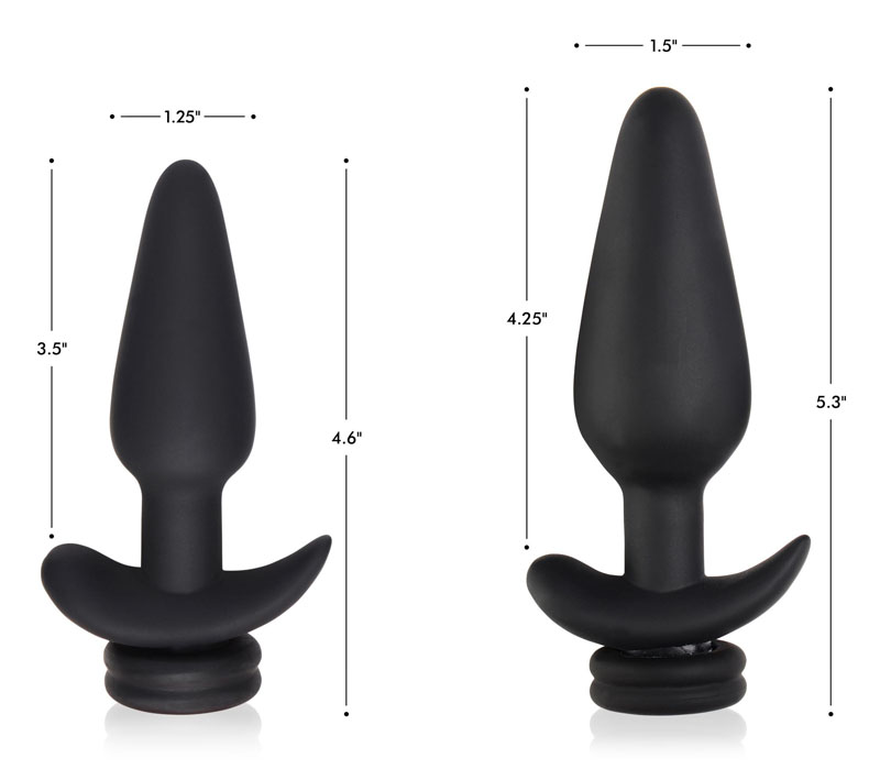 Interchangeable 10X Vibrating Silicone Anal Plug with Remote - Small - Image 5