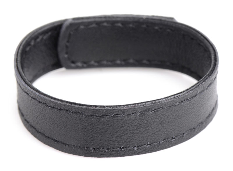 Leather and Velcro Cock Ring - Image 2
