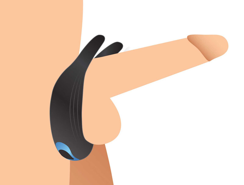 10X Dual Stim Silicone Cock Ring - Image 6