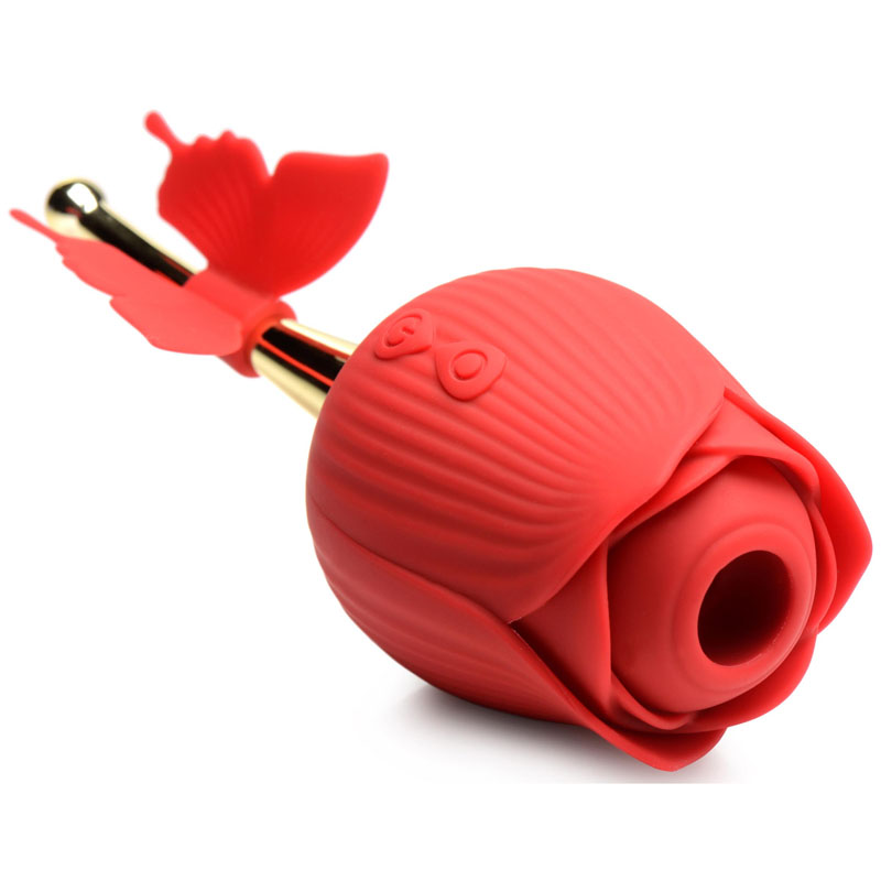 Bloomgasm Flutter Rose Clit Sucking Stimulator with Butterfly Teaser - Image 3