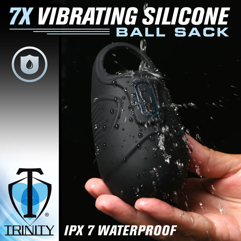 7X Vibrating Silicone Ball Sack - Image 4