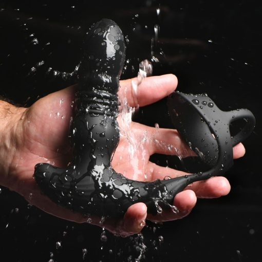 Thrusting Vibrator with Cock and Ball Ring and Remote - Image 3