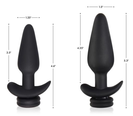 Large Vibrating Anal Plug with Interchangeable Bunny Tail - White - Image 7