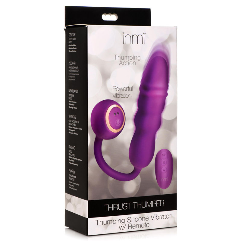 Thrust Thumper Thrusting Silicone Vibrator with Remote - Image 6