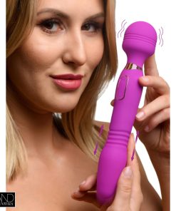 Ultra Thrust-Her Deluxe Thrusting and Vibrating Silicone Wand