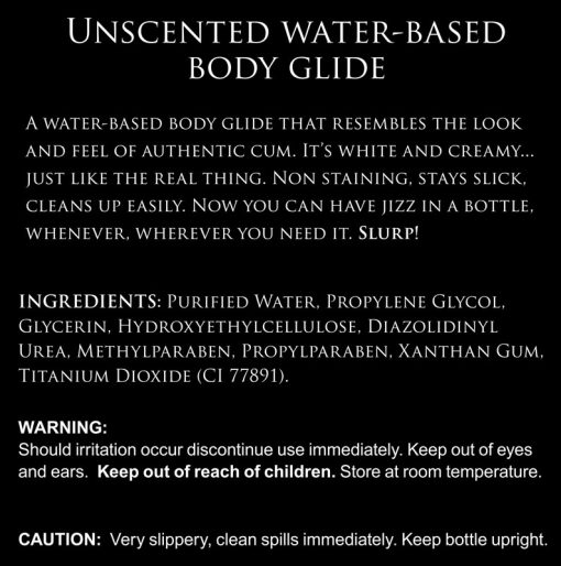 Jizz Unscented Water-Based Lube - 16oz - Image 3
