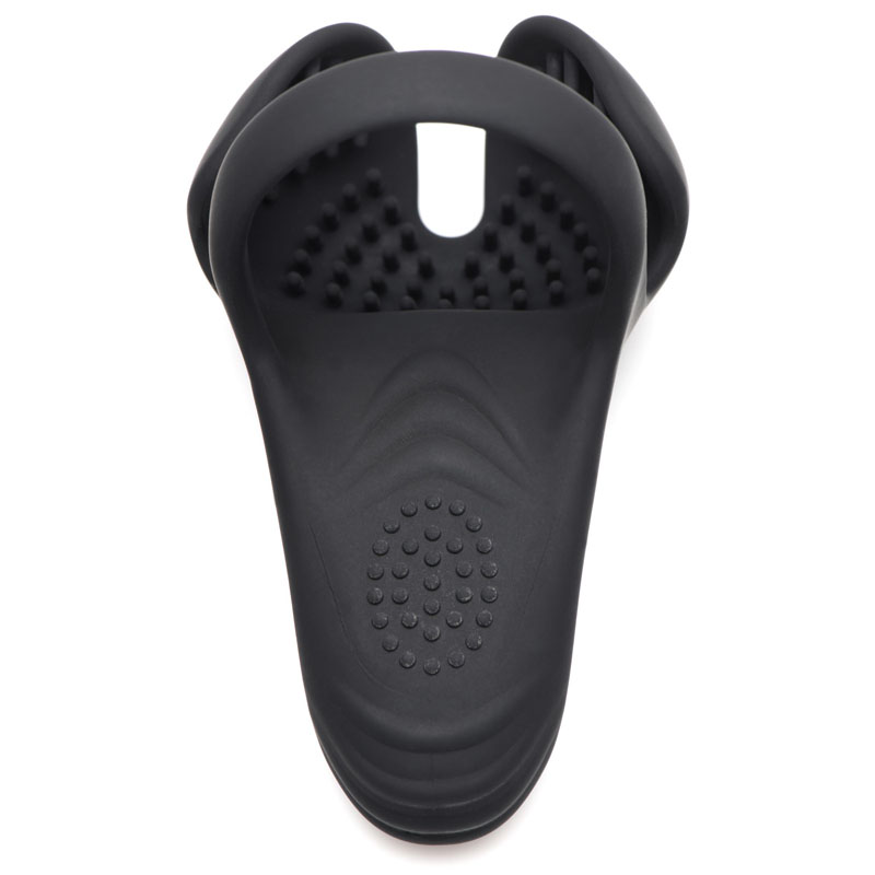 10X Vibrating Silicone Cock Ring with Taint Stim and Remote - Image 6