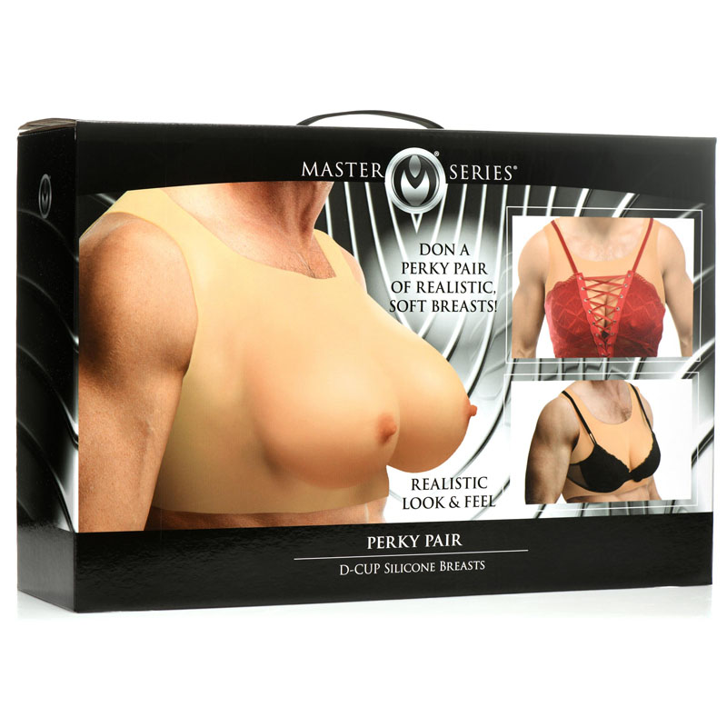 Perky Pair D-Cup Wearable Silicone Breasts - Image 5