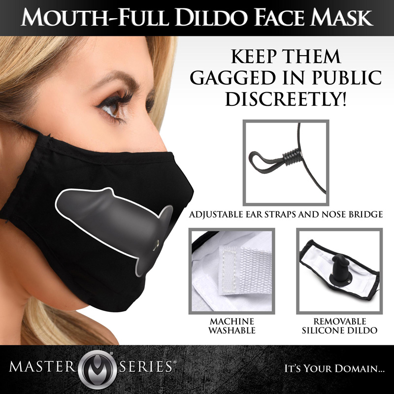 Mouth-Full Dildo Face Mask - Image 2