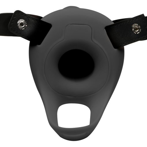 2 Inch Erection Realistic Silicone Penis Sheath - Black - Image 5