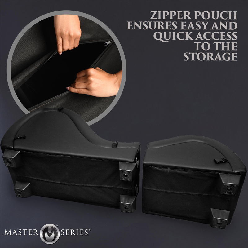 Detachable Kinky Couch Sex Chaise with Love Pillows - Black - Image 21