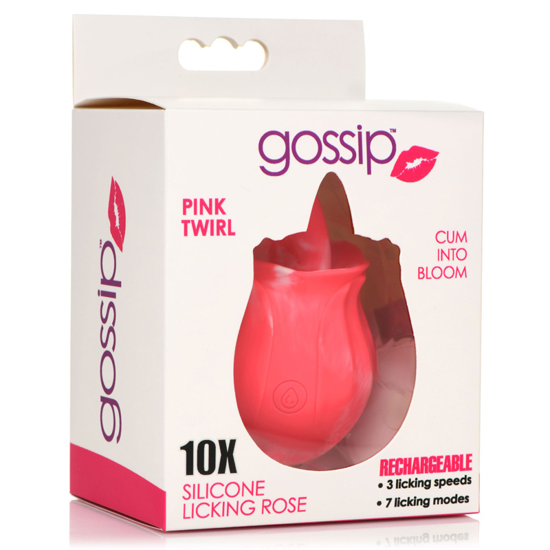 10X Pink Twirl Silicone Licking Rose - Image 7