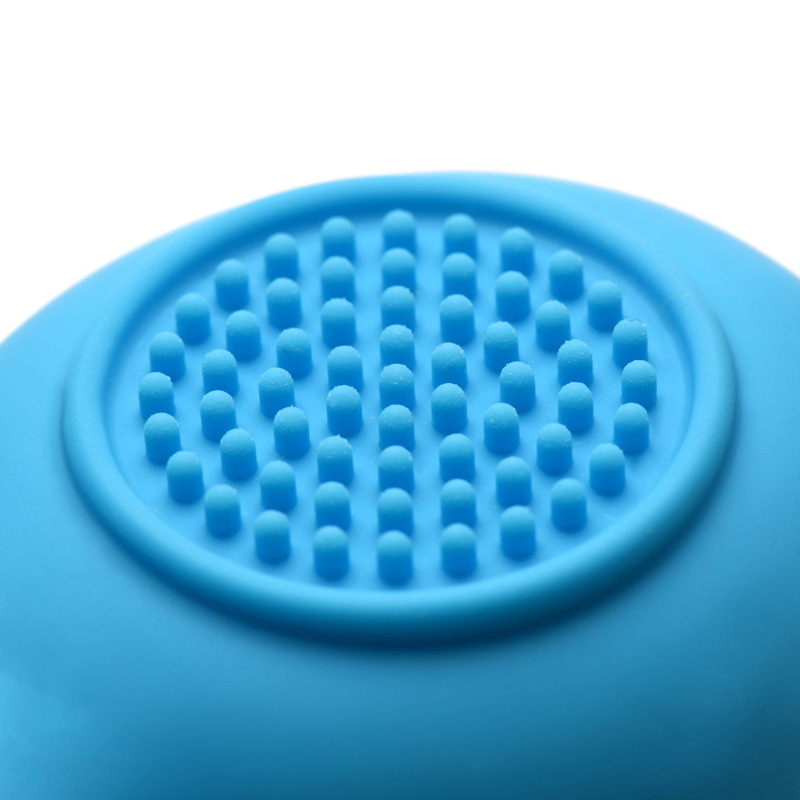 Love Loops 10X Silicone Cock Ring with Remote - Blue - Image 4