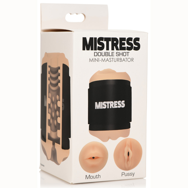 Double Shot Mouth and Pussy Stroker - Light - Image 7