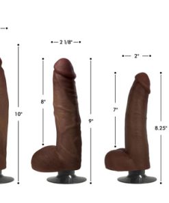 Jock Dark Vibrating Dildo with Balls - 9 Inch