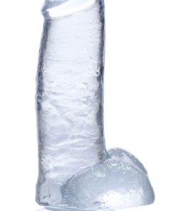 Jock C-Thru Dildo with Balls - 8 Inch